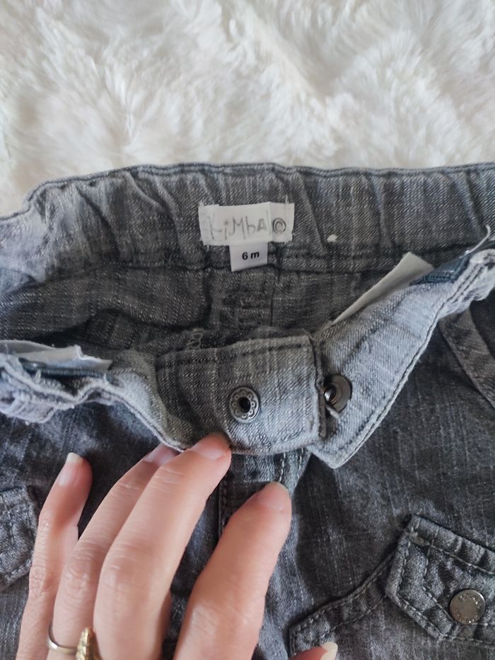 Jeans gris kimbaloo taille 6 mois - photo numéro 2