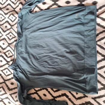 T shirt sport dos respirant bleu lidl crivit 46 48 neuf