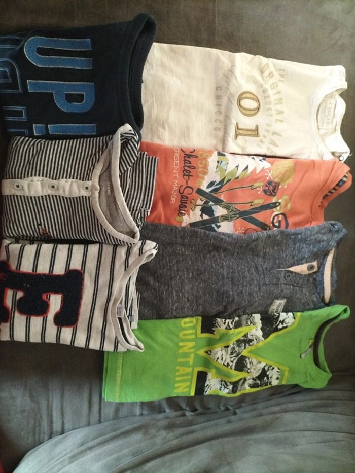 Lot de Tee shirt garçon manche longue