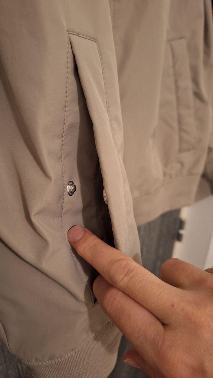 Blouson col montant beige déperlant - photo numéro 4