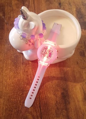 Montre licorne lumineuse et son bracelet