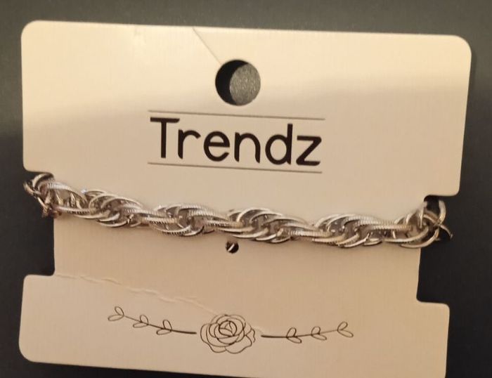 Bracelet fantaisie argenté trendz neuf
