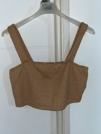 Crop top marron