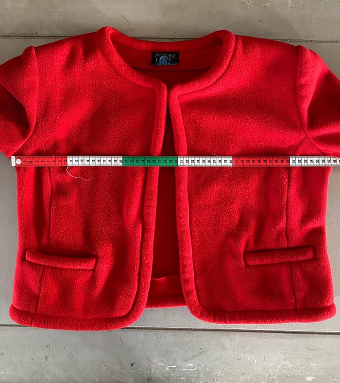 Veste vintage Casablanca par Hélène Racine rouge taille 36/38 fabrication française à Marseille - photo numéro 14