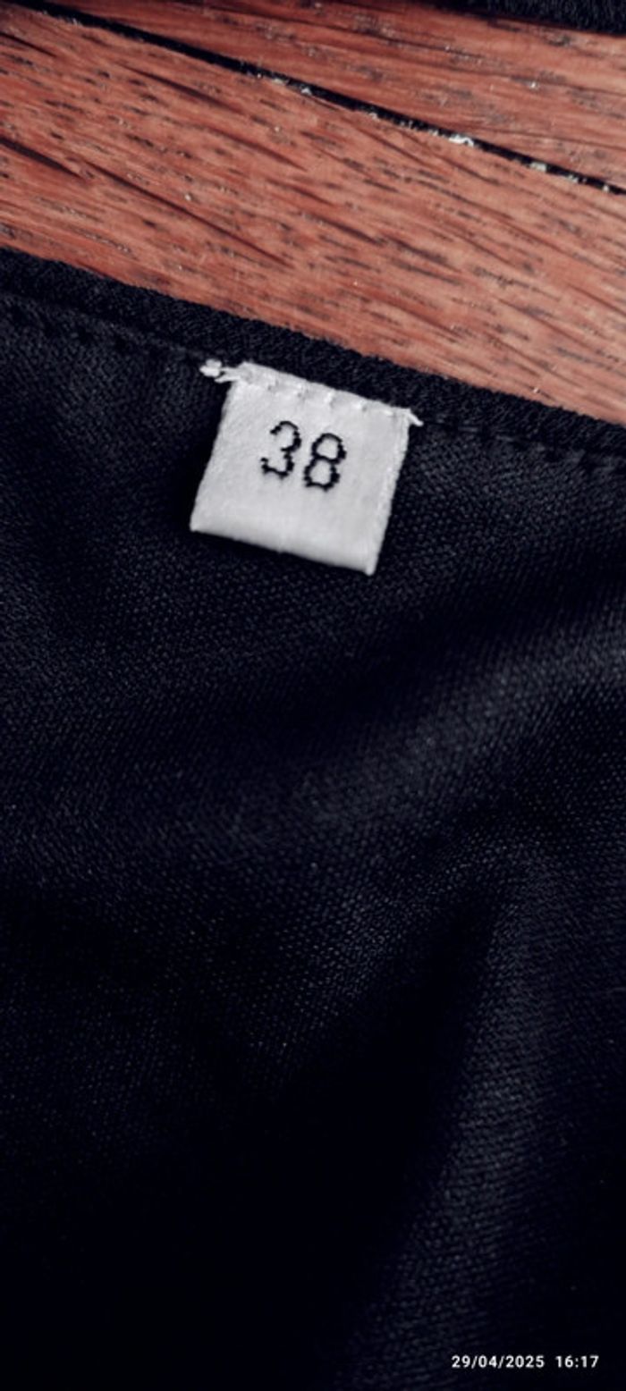Robe noire strass et bretelles fines T38 - photo numéro 5