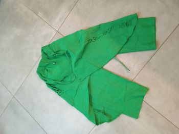 pantacourt magique tablier original vert neuf
