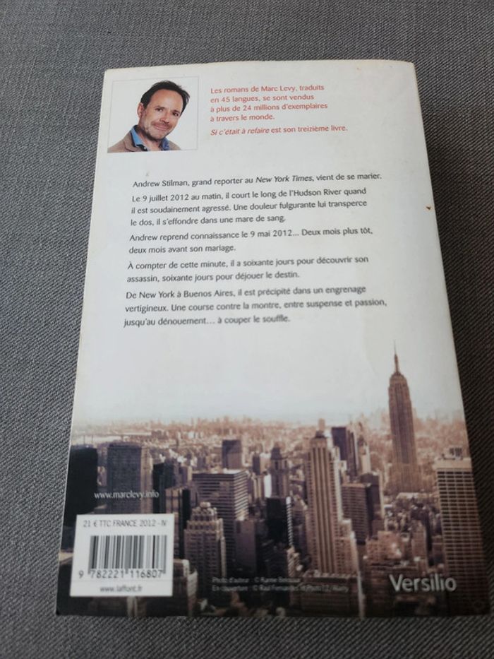 En lot ou à l'unité : Livre Si c'était à refaire- Marc Levy - photo numéro 2