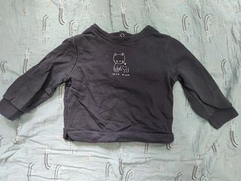 Pull chat love mum T.18 mois
