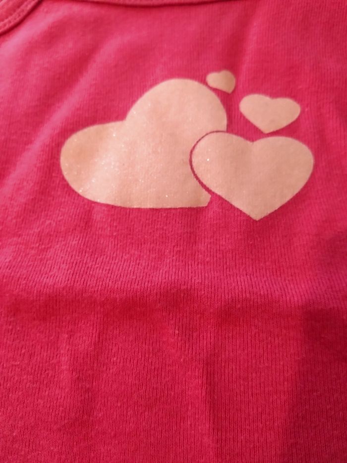 Body à bretelles, petits coeurs - photo numéro 2