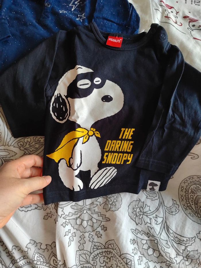 Lot de 4 tee-shirts manches longues 6 mois - photo numéro 2