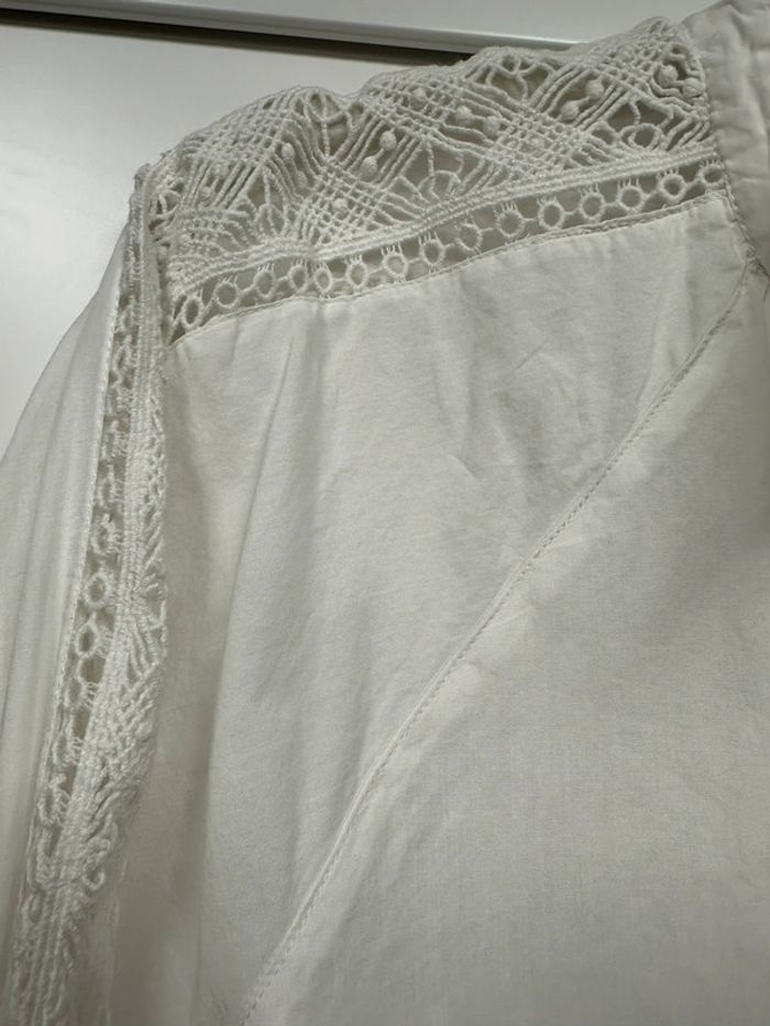 Chemise blanche manches dentelle - photo numéro 3