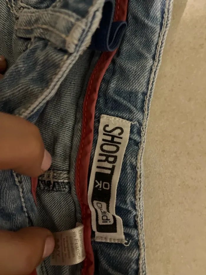 6 ans short bermuda bleu okaidi resserable - photo numéro 2