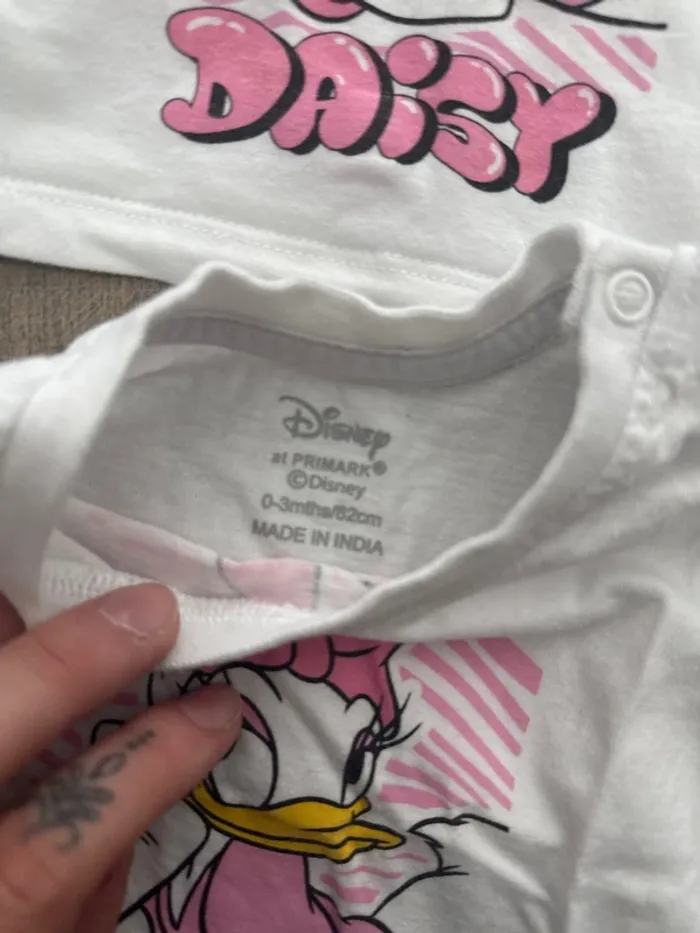 Joli t-shirt Daisy bébé x2 - photo numéro 2