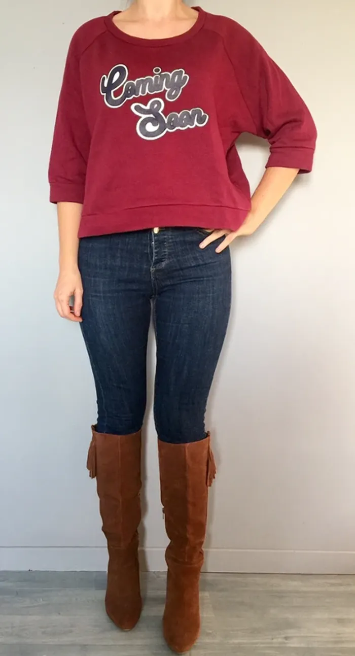 Sweat bordeaux