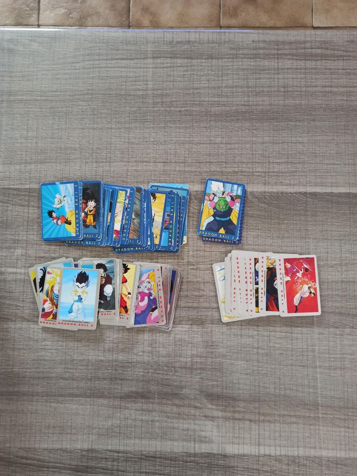 Lot cartes vintage dragon ball z