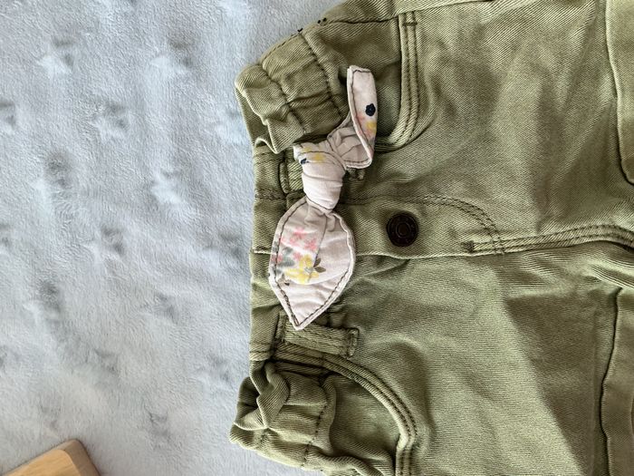 short en jean kaki taille réglable 6 mois gémo - photo numéro 7