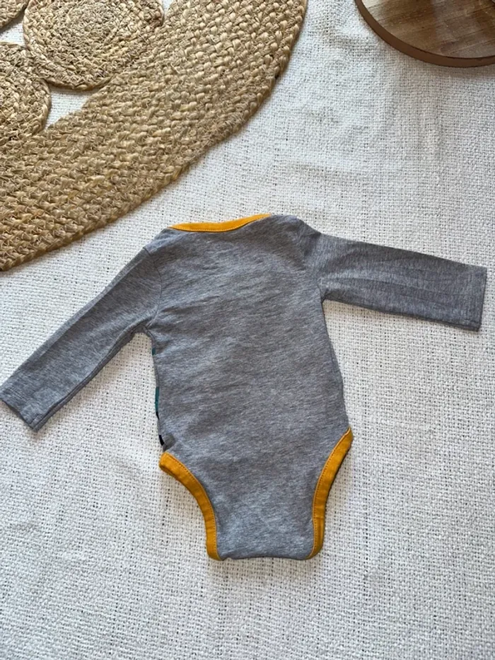 Body garçon Orchestra – 1 mois – Gris motif voiture - photo numéro 4