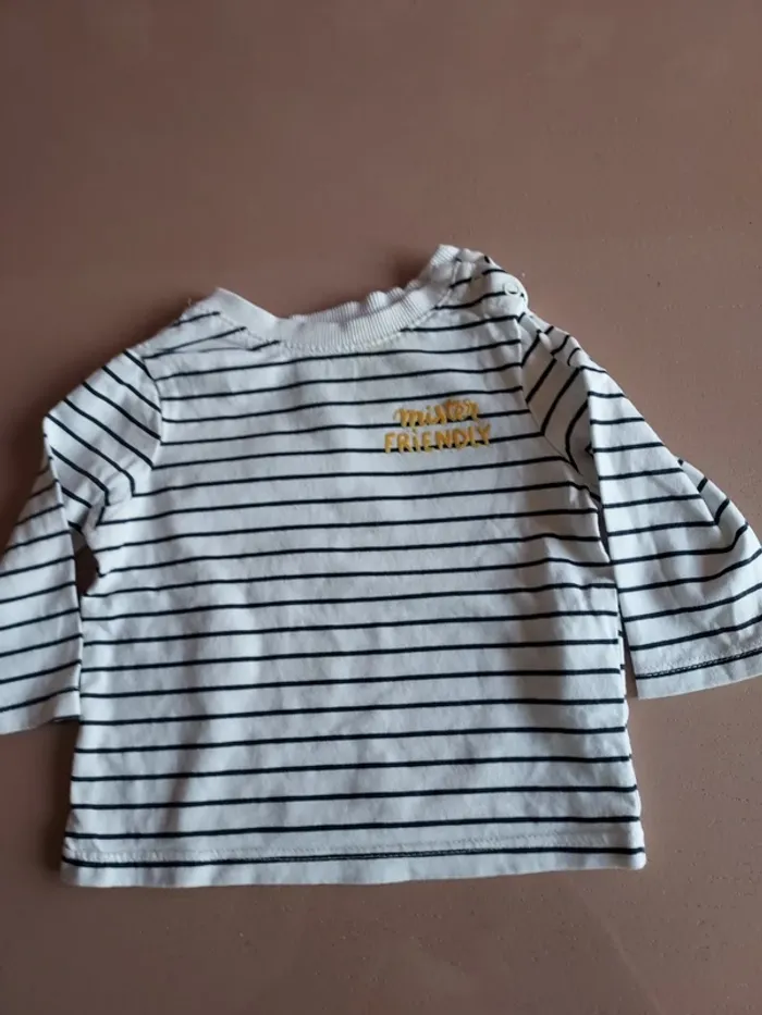 lot 5 tee shirt manches longues 3 mois - photo numéro 9