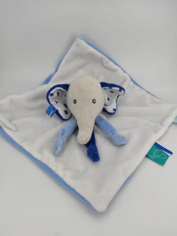 Doudou Plat Elephant Edgar Bn0512 Baby Nat