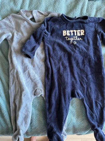 Lot de 2 pyjamas velours 6 mois 6m Kiabi