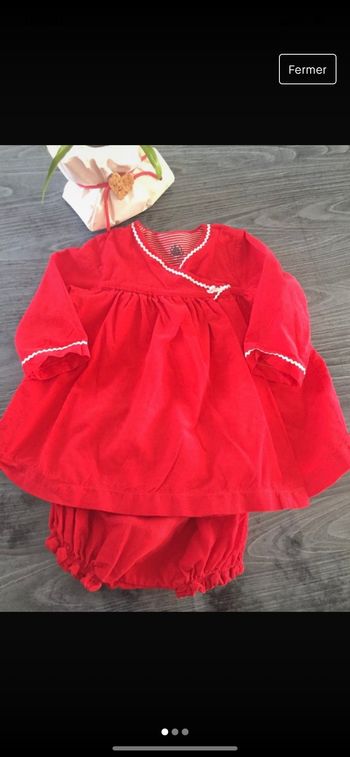 Ensemble petit bateau 6 mois   porté une fois