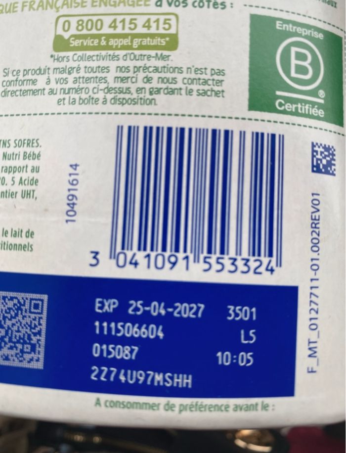 Bledilait 3age 900g + paquets de 23 couches N5 - photo numéro 2