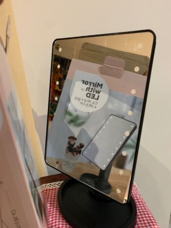 Miroir lumineux LED 28,5 11,9 Neuf emballés à pile 🪫 AAx4 1,5 V