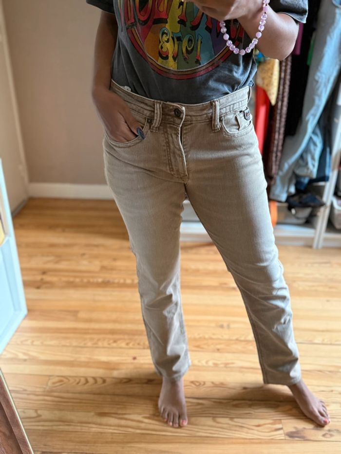 Jean beige kaporal straight