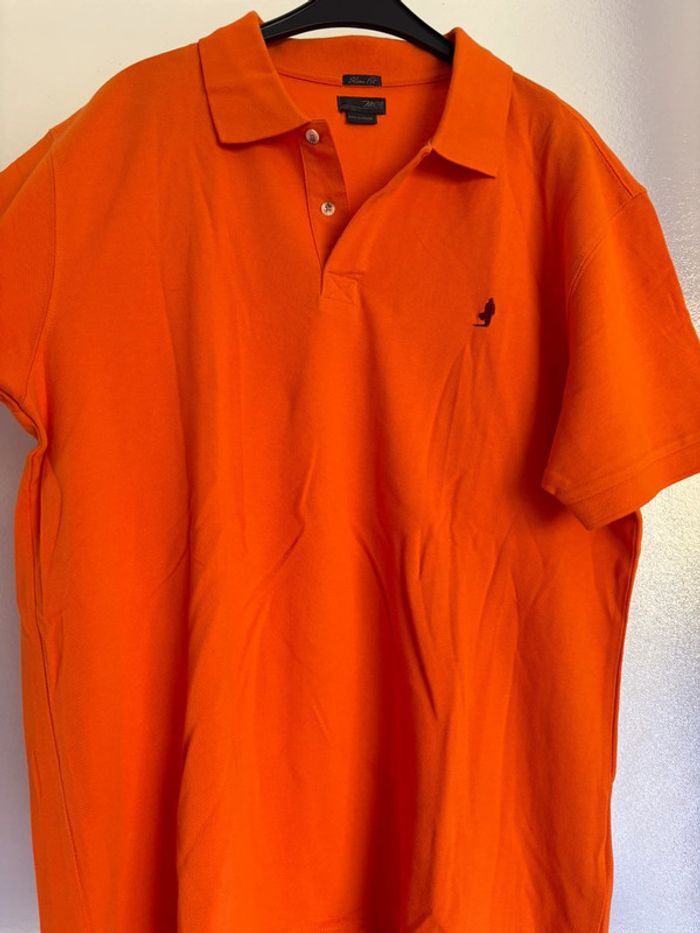 Polo MCS Marlboro Classics orange – Slim Fit – Taille XXXL - photo numéro 7
