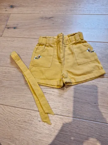 Short jaune Sergent Major taille 5 ans