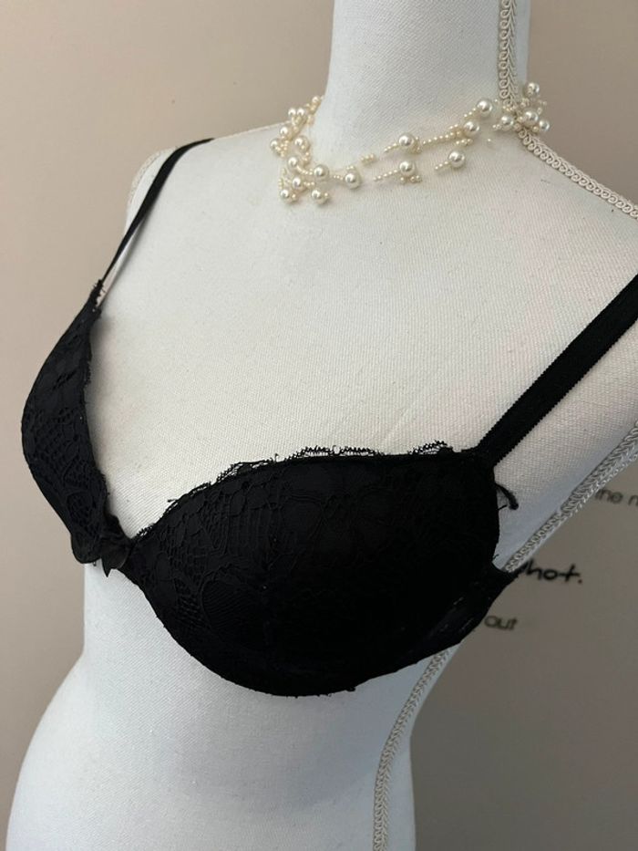 Lingerie dentelle noire taille 36 bonnet A - photo numéro 2