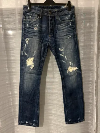 Jeans troué bleu