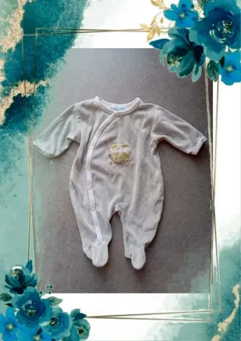 Pyjama velours 1mois polisson