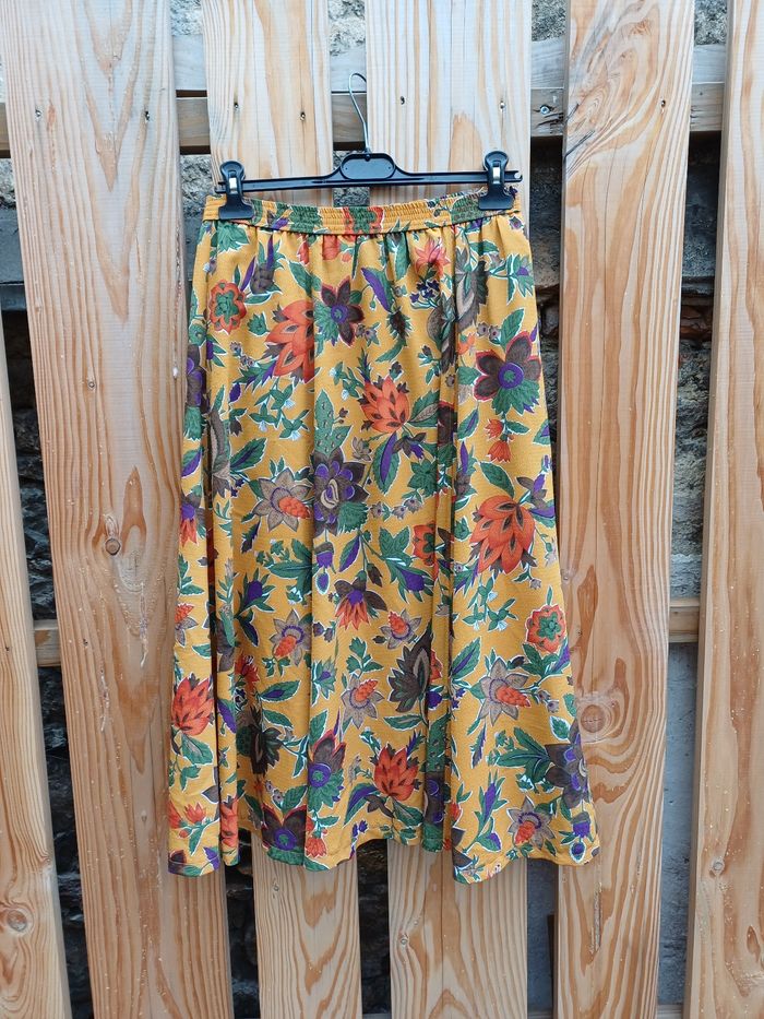 Jolie jupe longue vintage Devernois taille 38 - photo numéro 3