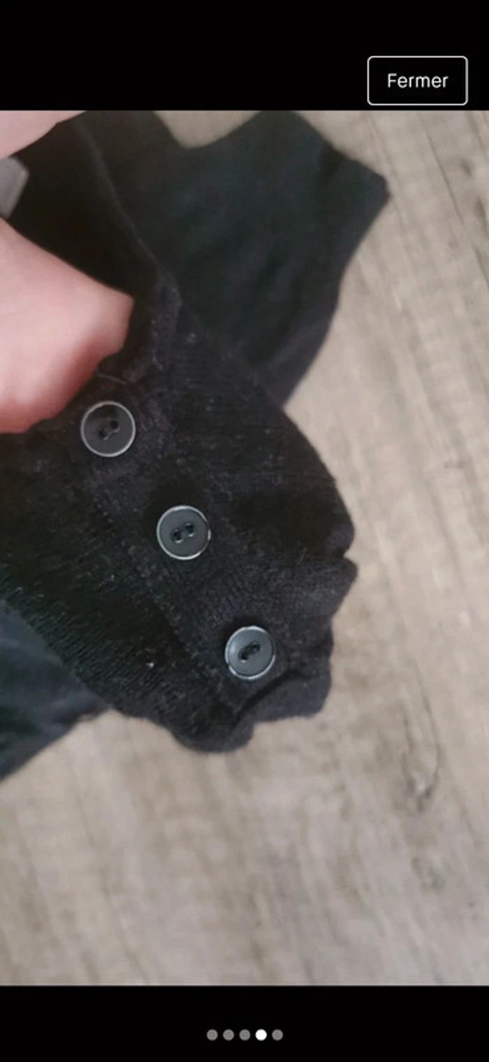 Pull noir dentelle promod - photo numéro 4