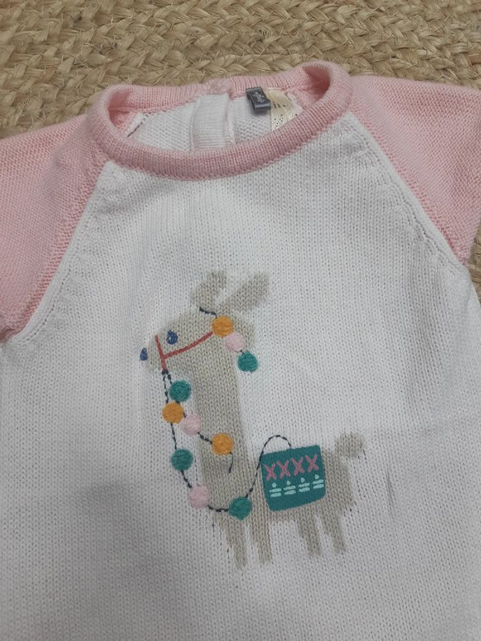 Robe lama en maille Orchestra 3 mois - photo numéro 2