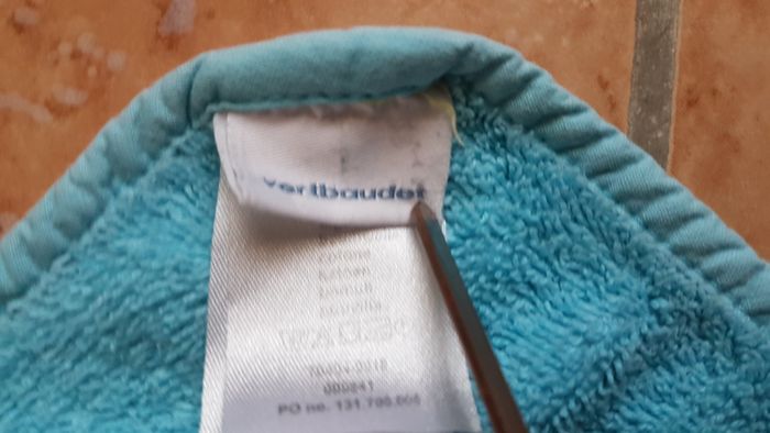 Cape de bain bébé bleu Vert Baudet - photo numéro 3