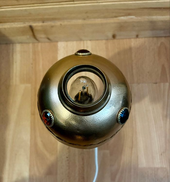 Vintage lampe à pétrole électrifiée - photo numéro 7