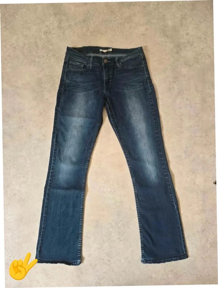 Jean Levi's 524  W29|FR38 L32 coupe patte d'eph bleu marine Femme-Women pan404 - photo numéro 3