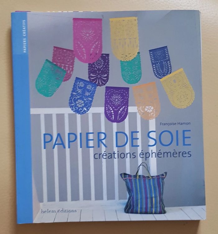 Lot 2 livres Loisirs créatifs Papier de soie et papier crépon - photo numéro 2