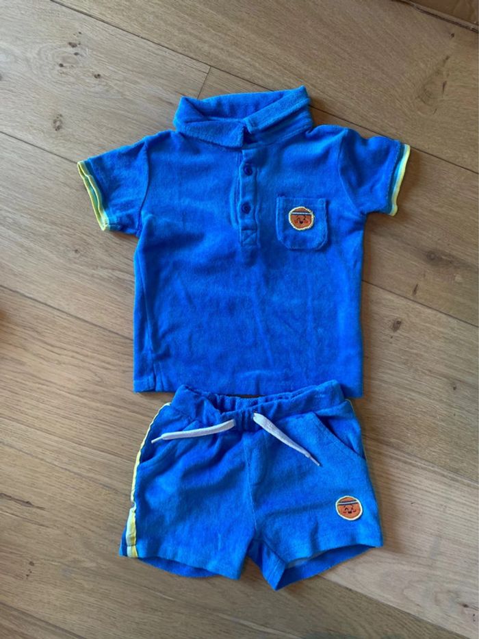 Ensemble éponge bleu 18 mois