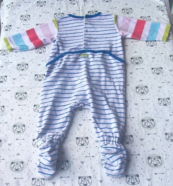 Lot de pyjamas velours taille 6 mois - photo numéro 7