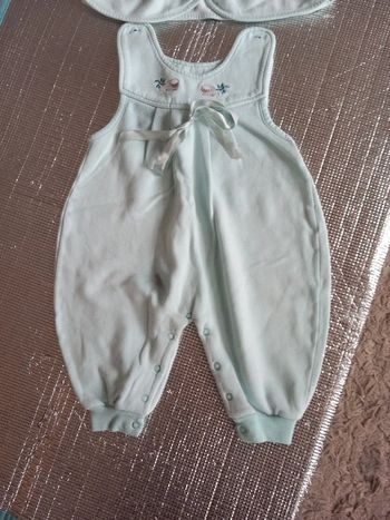 Ens salopette + gilet 1An coton Kiabi