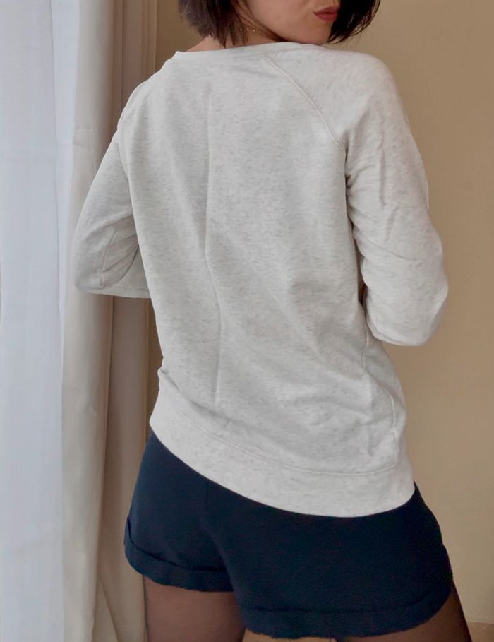 Sweat-shirt Anouk Ninon gris clair taille S parfait état - photo numéro 5