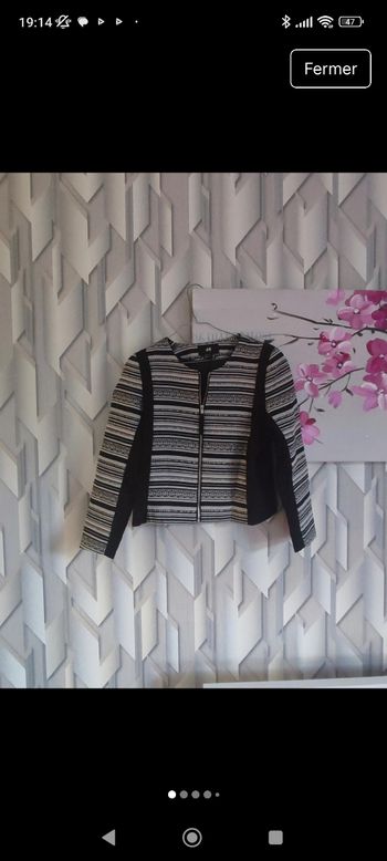 Veste courte H&M à motifs style graphique 