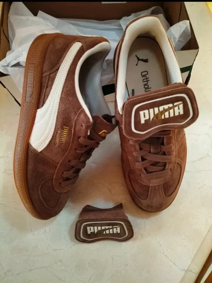 Baskets Puma Palermo couleur marron neuves