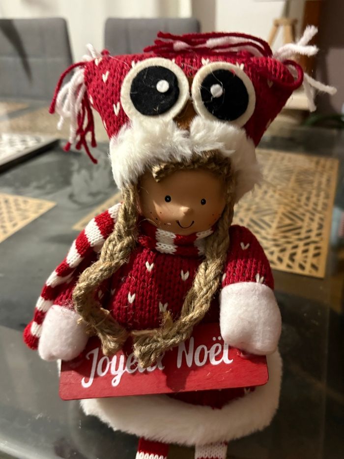 Figurine de Noël  tête en céramique neuf - photo numéro 4