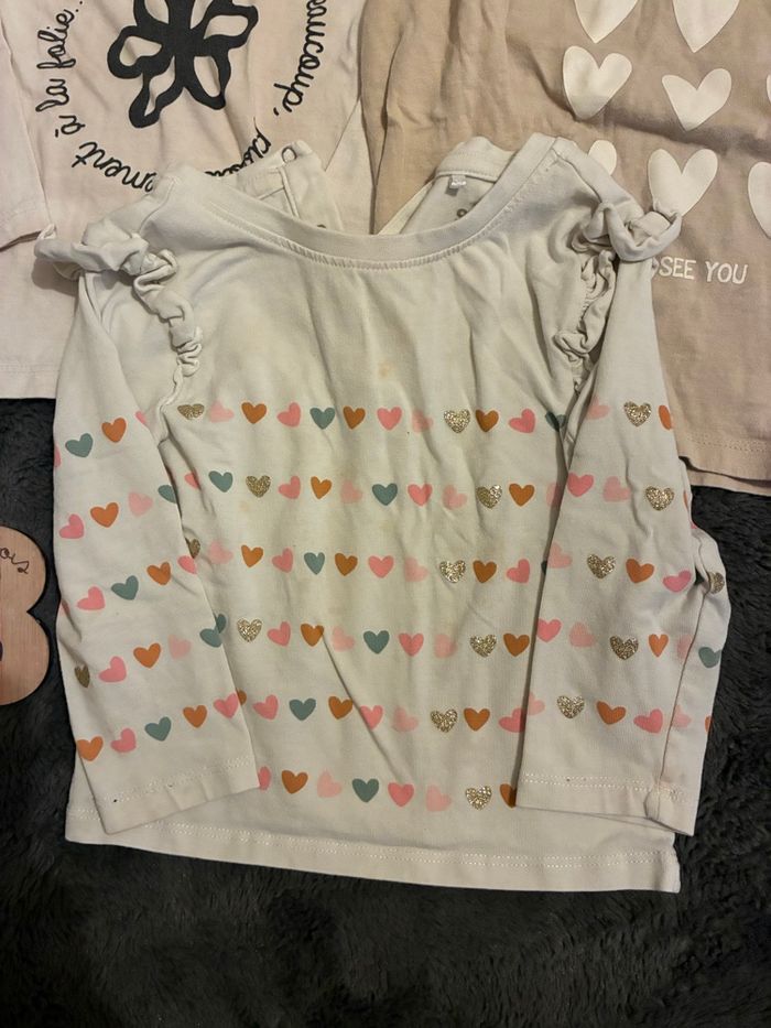 Lot tee shirt à manches Fille - photo numéro 2