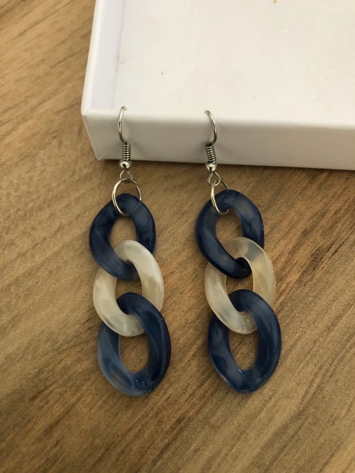 Boucles d’oreilles en maille - photo numéro 2