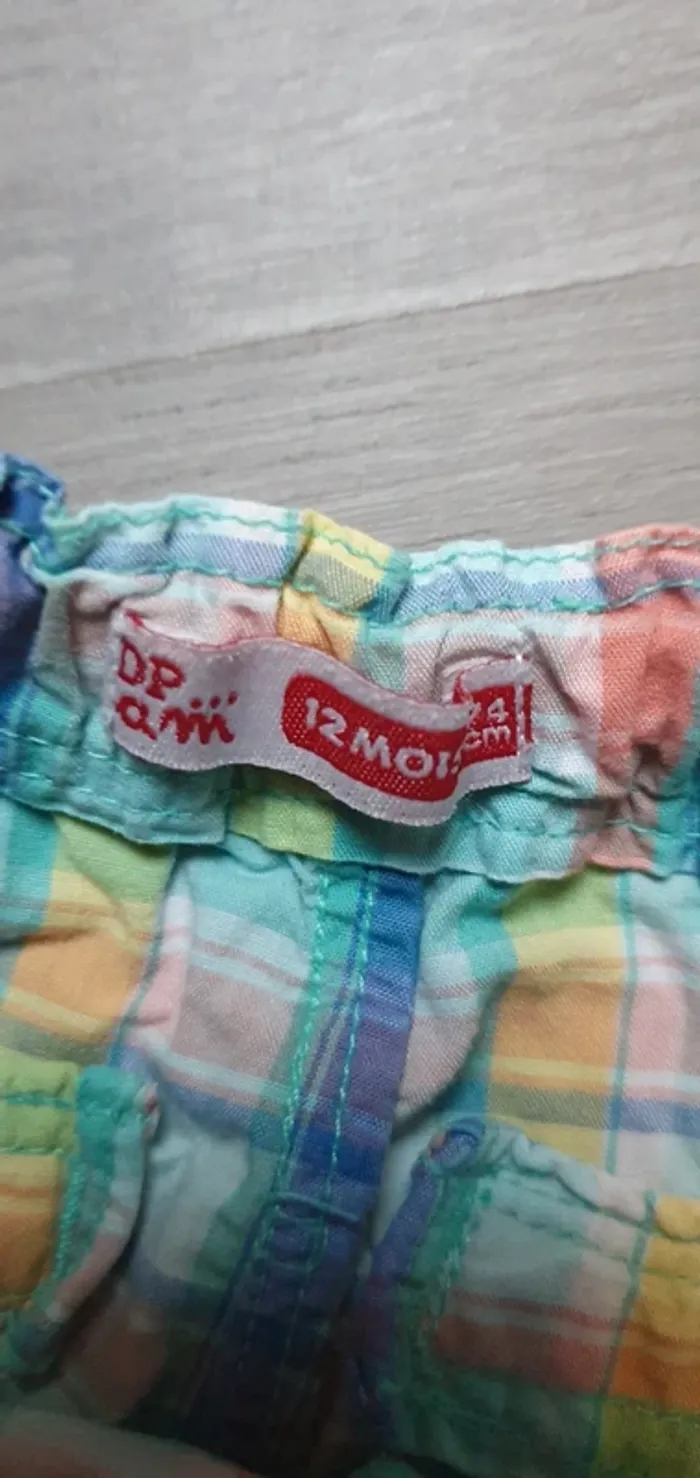 Short fin bébé garçon 12mois - photo numéro 3